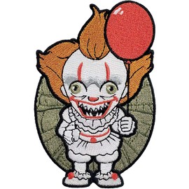 Ata-Boy It Movie Pennywise Chibi 3" Full Color Embroidery Iron-On Patch