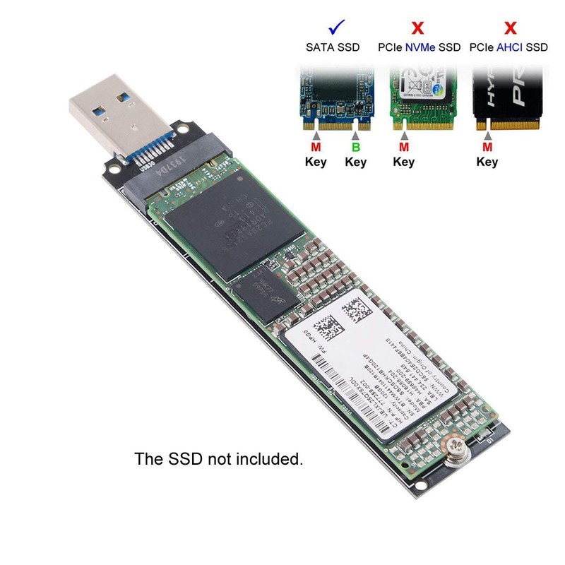 Xiwai B/M-Key NGFF M2 SSD to USB 3.0 External PCBA