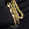 Holylegend 14K Real Gold-Plated Rope Chain for Men and Women