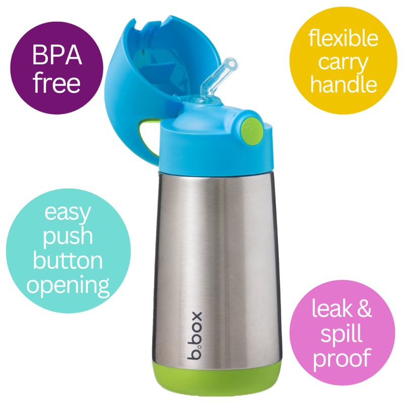 b.box Insulated Drink Bottle | 12oz | Insulating Double Wall