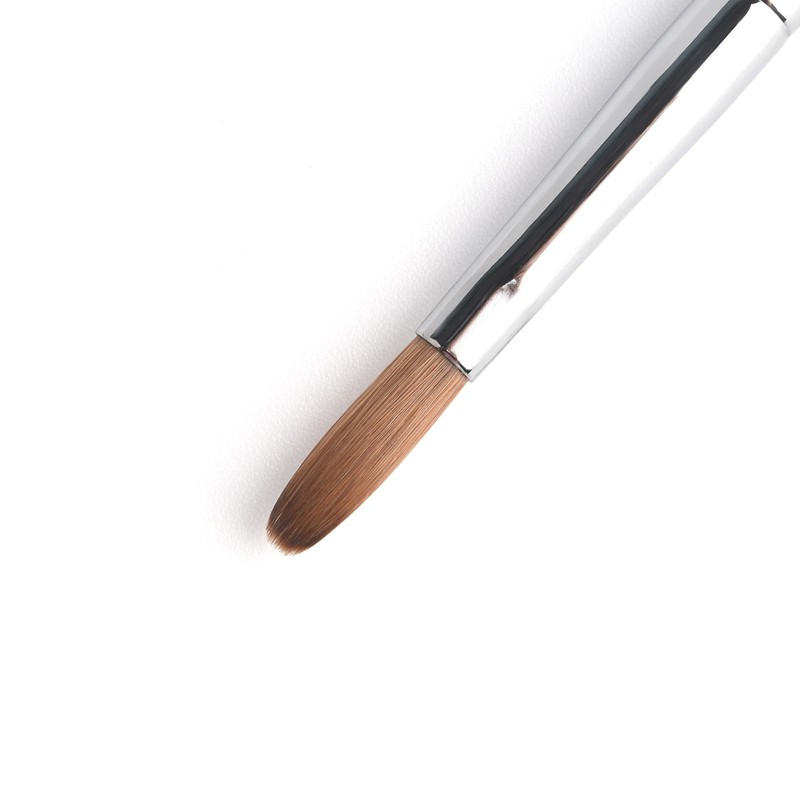 KADS Pure Kolinsky Hair Bristles Acrylic Nail Brush Oval Curled
