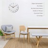 12'' Wooden Wall Clock - Plumeet Frameless Clocks with Silent
