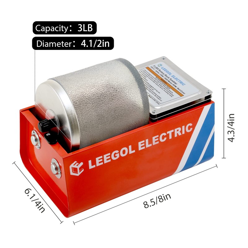 Leegol Electric 3LB Rock Tumbler
