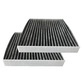 dualmax Honda Replacement Air Conditioning Filter, N-BOX/N-ONE/N-WGN Special 3-Layer Structure, Including Activated Carbon, Compatible Part Number: 80291-TY0-941, 2 Pieces