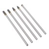 5pcs Rotary Tool Carbide Burr Set 150mm Double Grain Long