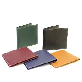 FRUH Folding Wallet, Smart Cowhide Leather, Bifold Wallet, Men's: Wallet-ga-3330991 (Navy), navy