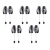 5 Pairs Set - Plastic Shoe Tree - Spiral Spring