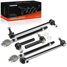 A-Premium Set of 6, Front Sway BarLinks, Inner Outer Tie Rod Ends, Compatible with Nissan Quest 2004 2005 2006 2007 2008 2009