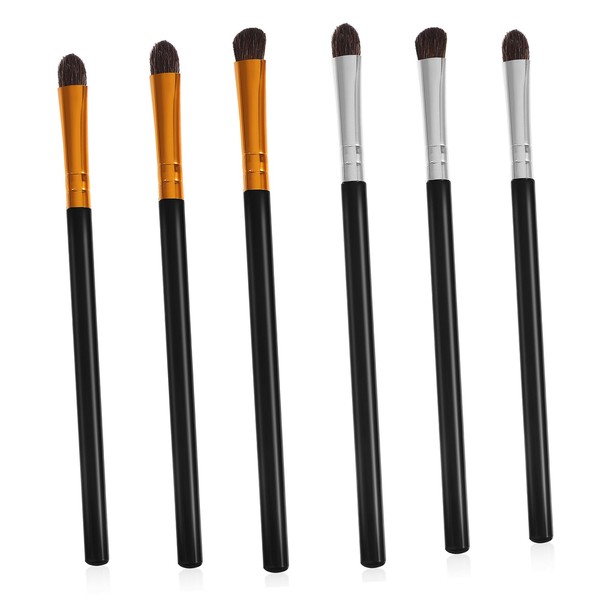 Vaguelly 6Pcs Eyeshadow Brush Set Soft Horse Hair Eye Makeup