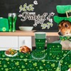 COSORO 2Pcs 137 * 274cm St.Patrick's Day Party Tablecloth Plastic