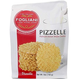 Fogliani Vanilla Pizzelle Waffle Cookies (Pack of 1)