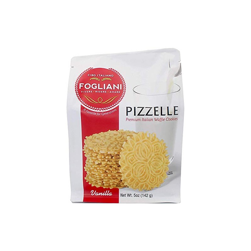 Fogliani Vanilla Pizzelle Waffle Cookies (Pack of 1)