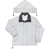 Koshin Rubber Rain Suit, Top and Bottom Set, Silver, Compatible