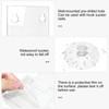 2 Pcs Clear Acrylic Brochure Holder with Suction Cups,Wall Mount