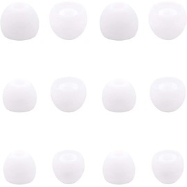 ALXCD Eartips Compatible with Sony WF-C510 Earbuds, S/M/L 3 Sizes 6 Pairs Soft Silicone Ear Tips Replacement Earbuds Tips, Compatible with Sony WF-C510 4mm 6 Pairs White