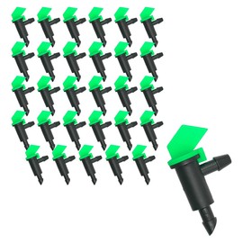 ZONADAH 30 Pack 4 GPH Flag Irrigation Dripper Emitter 16L/H Irrigation Emitter Sprinkler Drippers System for 1/4 inches Hose for Garden Patio Lawn Flower Vegetables