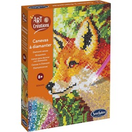 Sentosphère 3920360 Diamond Painting Fox Creative Kit DIY for Children and Adults