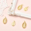 COGCHARGER 8 Pcs Gold Vrigin Mary Christian Charms for Jewelry