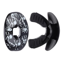 Sports Mouthguard with Food Grade TPR for Rugby, Size Fits Most, Impact Resistant Design (skeleton)