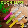 J.H. Company Set 3 Pcs Cuchillo Puntilla 3.5 PuLG Vegetales