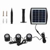 Solar Garden Light Water Resistant 2200mAh Solar Walkway Light for