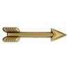 PinMart's Antique Gold Shooting Arrow Lapel Pin – 1 Piece