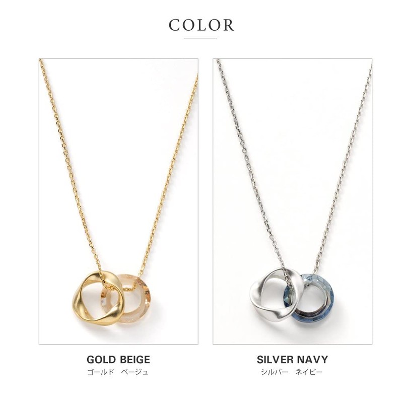 Cream Dot Necklace, Women's Popular, Long Chain, Circle, Metal, Semi-Matte,