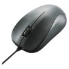 Elecom M-K6URBK/RS Mouse, Wired, Medium 3 Buttons, USB, Optical, Black,