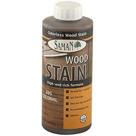 SamaN Interior Water Based Wood Stain & Natural Furniture, moldings, Wood Paneling and cabinets Stain (Colonial TEW-205-12, 12 oz)