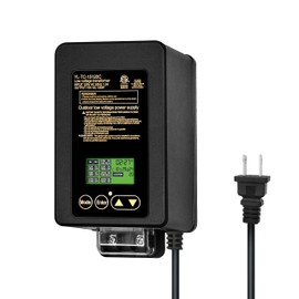 GKOLED 120W Low Voltage Landscape Transformer, Outdoor Landscape Lighting Transformer with Photocell Sensor and Timer, 120V AC to 15V AC for LED Lights, Weatherproof, Heavy-Duty, ETL Listed