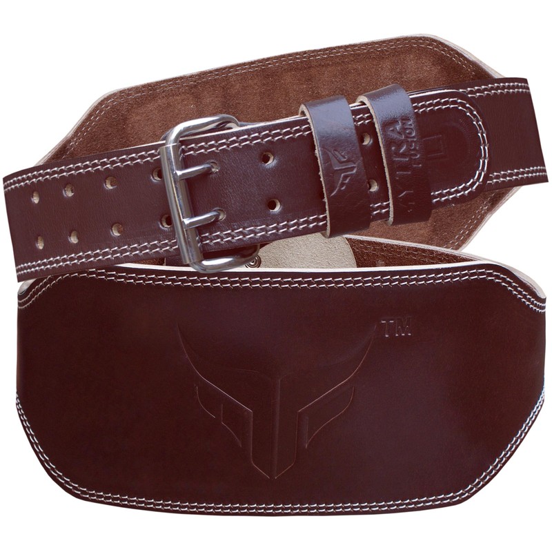 Mytra Fusion Weight Lifting Belt Leather Fitness Training Back Support