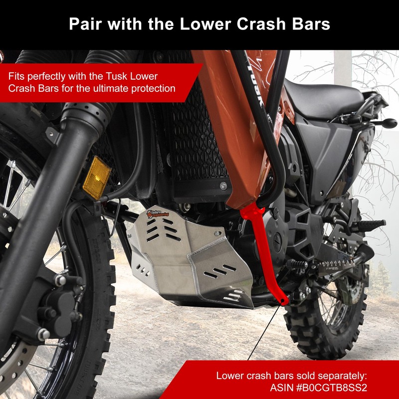 Tusk Crash Bars - Engine Guards Black Compatible with Kawasaki