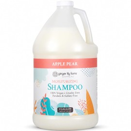 Ginger Lily Farms Botanicals Champú hidratante para todo tipo de cabello, 100% vegano y libre de crueldad, aroma a pera de manzana, recambio de 1 galón (128 fl oz)