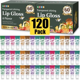 AZEN Set De 120 Brillos Labiales, Brillo Labial Transparente A Granel, Aceite Labial Para Labios Secos Y Agrietados, Hidratante Y Nutritivo Con Vitamina E