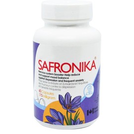 SAFRONIKA Saffron Capsules to Help Nervous System, Reduce Stress, Support Mood Balance 60 Capsules, 175 Milligram