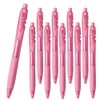 10 x BIC BU3 Grip Retractable Ballpoint Pen with slide