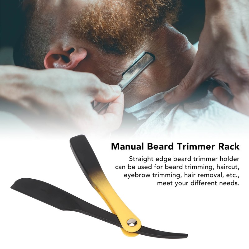 Straight Edge Beard Trimmer Holder Professional ABS Zinc Alloy Gradient