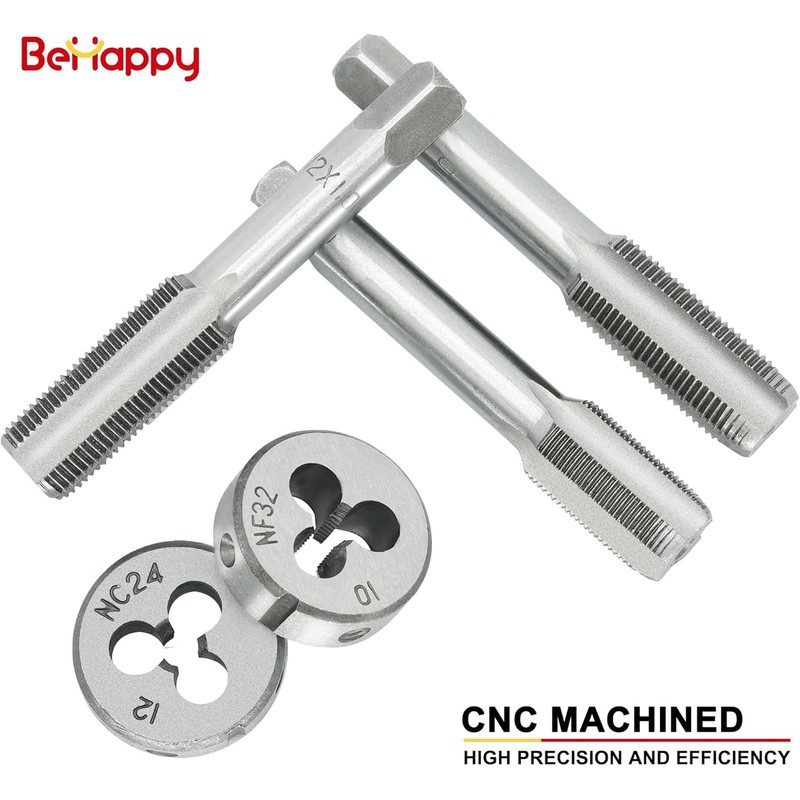 BeHappy 40PCS Tap and Die Set, Metric Size Standard M3