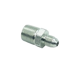 CDQBWKJGFJ 3 Pcs Pipe Adapter 1/4" Male 37° Flare JIC（7/16"-20） x 3/8" Male NPT Plated Steel Hydraulic Fitting