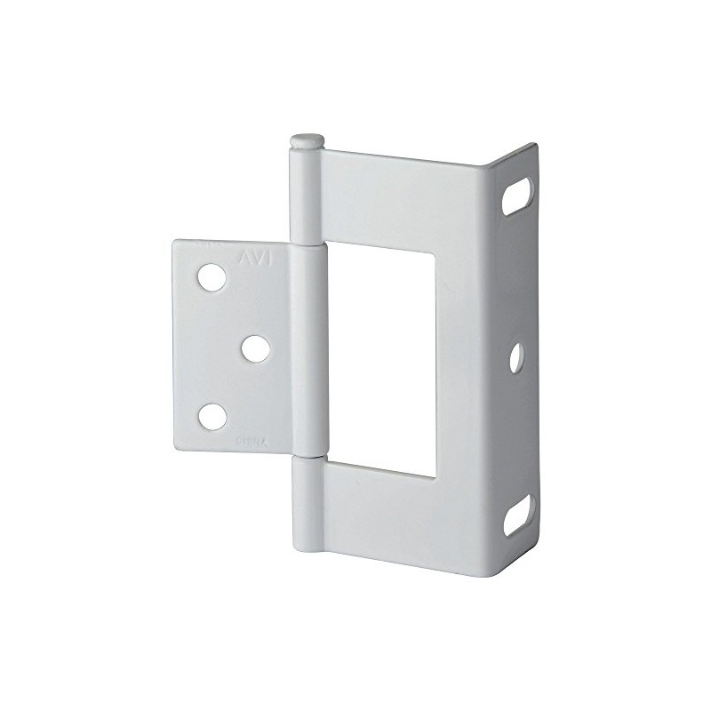 3" Non-Mortise Wrap Hinges - Satin Nickel