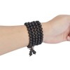 anzhongli mala beads bracelet 108 8mm Beaded Necklace sandalwood elastic