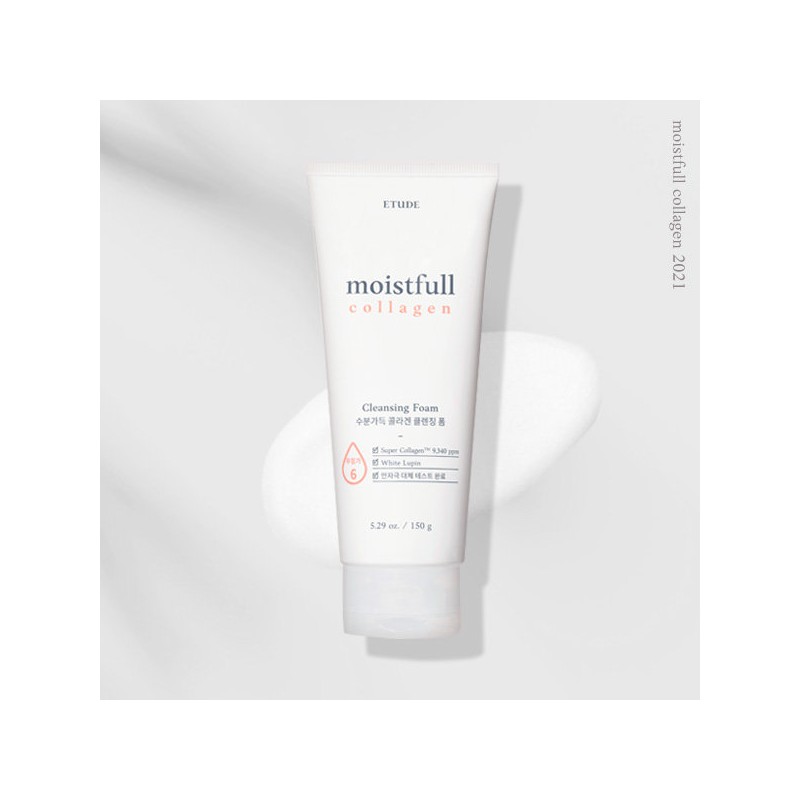 Etude Moisture-filled Collagen Cleansing Foam / 에뛰드 수분가득 콜라겐 클렌징