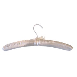 Hagspiel Padded Clothes Hangers Satin Black Pack of 10