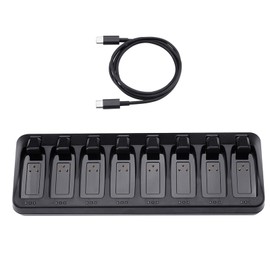 BININIU 8-Port Battery Charger for SRAM AXS Red eTap Battery, Charger for SRAM Forice Rival GX Eagle XX1 X01 Battery, USB C Input