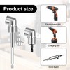 105° Angle Wrench Attachment Adapter, 2 Pieces Drill Hex Shank