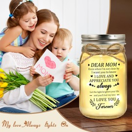 Gifts for Mom, Mom Birthday Gifts, Birthday Gifts for Mom, Gifts for Mom Birthday, Birthday Gift for Mom, Mom Birthday Gifts from Daughter, Mom Gifts Birthday, House Decor Jar Night Light