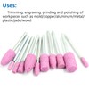 20 Pieces Whetstone Set, 4mm Cylinder Grinding Head Rotary Tool