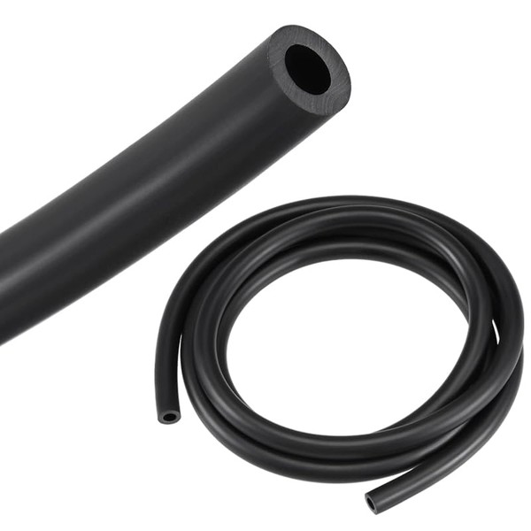 HOOWDAMY Lubricant Hose Rubber Water Hose Tube, Black, Inner Diameter