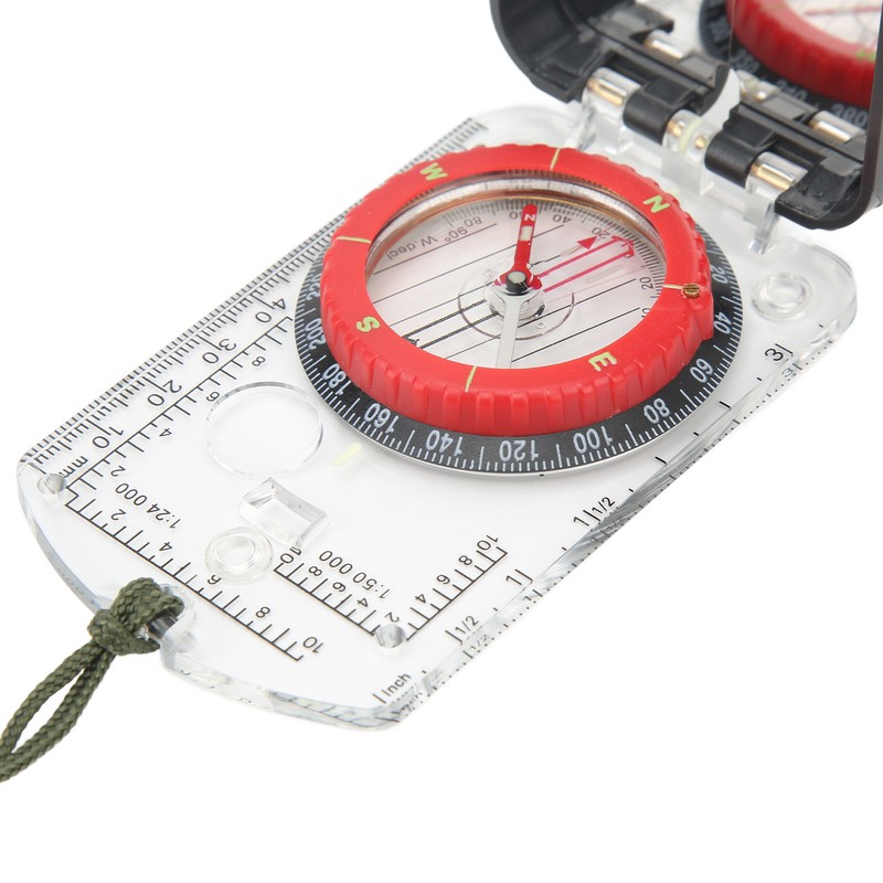 Multifunctional Card Compass Portable Map Directional Compass Outdoor Adventure Equipment