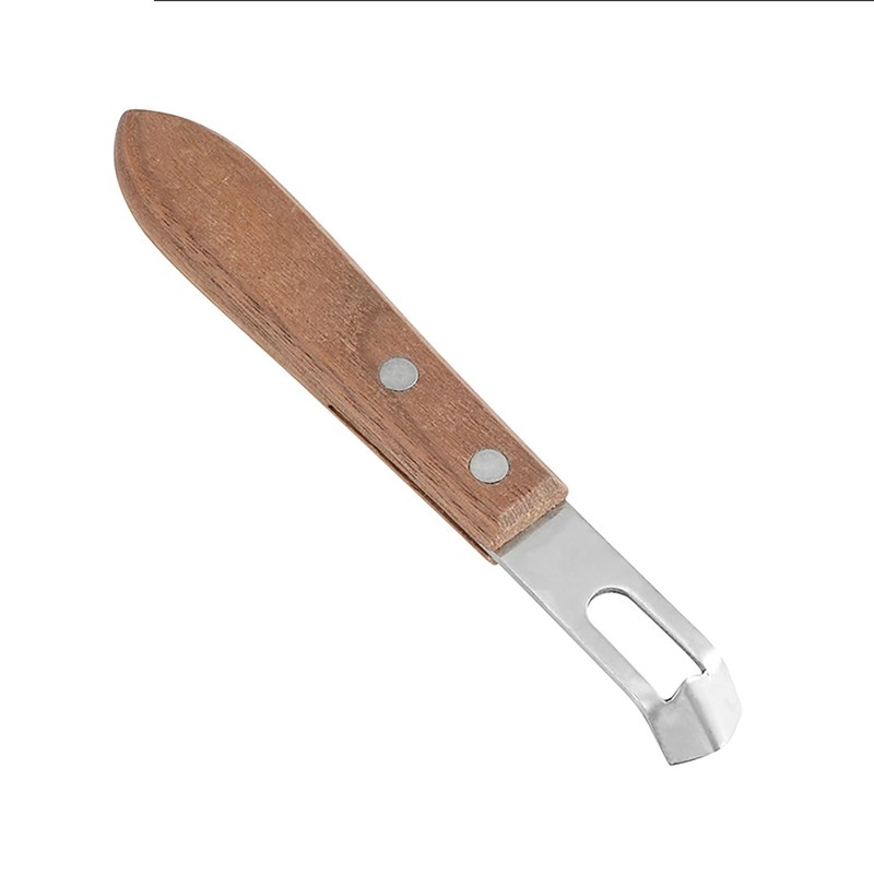 Channel Knife, Lemon Peeler Zester Tool, Wood & Stainless Steel